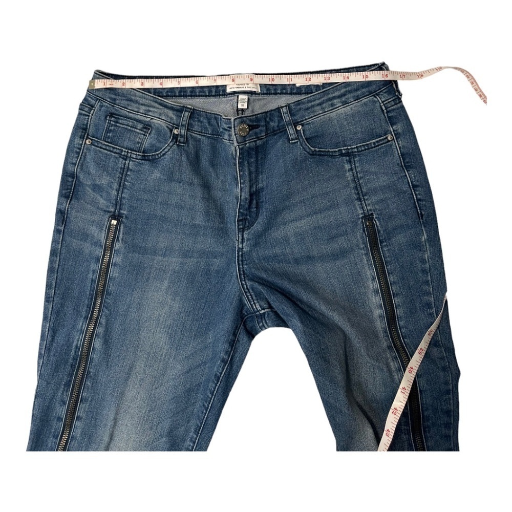 William Rast Women's Medium Wash Side Zip Ankle Skinny Jeans Size 32 - Picture 6 of 13